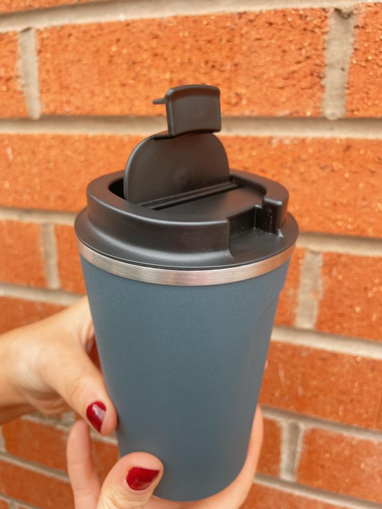 Blue Reusable Travel Coffee Cup